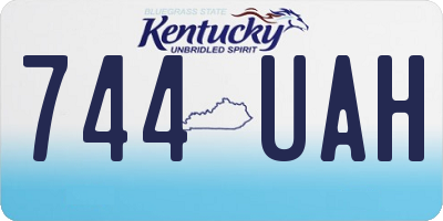 KY license plate 744UAH