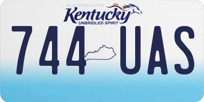 KY license plate 744UAS