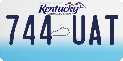 KY license plate 744UAT
