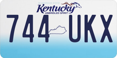 KY license plate 744UKX