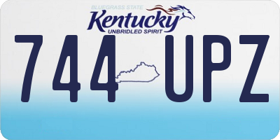 KY license plate 744UPZ