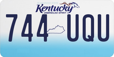 KY license plate 744UQU