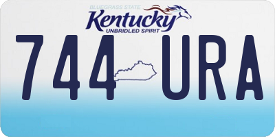 KY license plate 744URA
