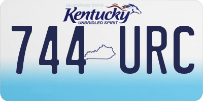 KY license plate 744URC