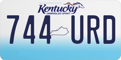 KY license plate 744URD