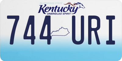 KY license plate 744URI
