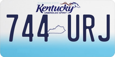 KY license plate 744URJ