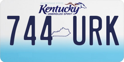 KY license plate 744URK
