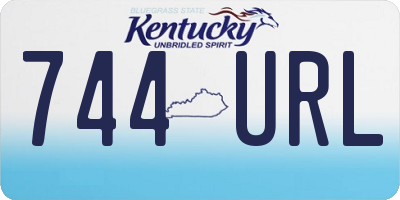 KY license plate 744URL