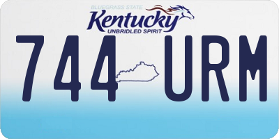 KY license plate 744URM