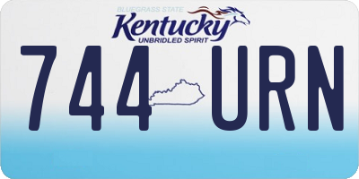 KY license plate 744URN