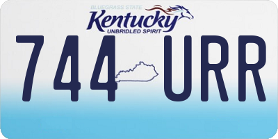KY license plate 744URR