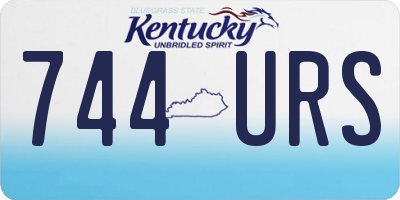 KY license plate 744URS