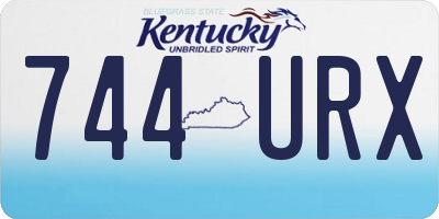 KY license plate 744URX