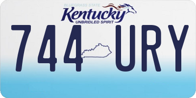 KY license plate 744URY