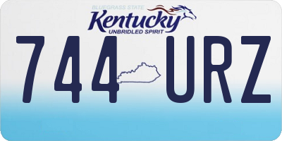KY license plate 744URZ