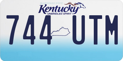 KY license plate 744UTM