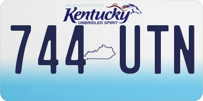 KY license plate 744UTN