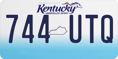 KY license plate 744UTQ