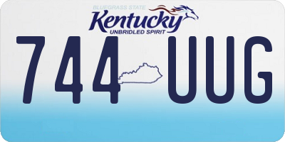 KY license plate 744UUG