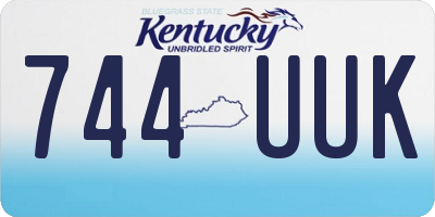 KY license plate 744UUK