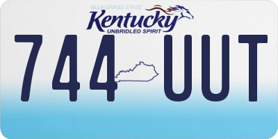 KY license plate 744UUT