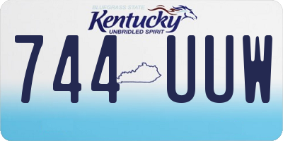 KY license plate 744UUW