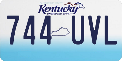 KY license plate 744UVL