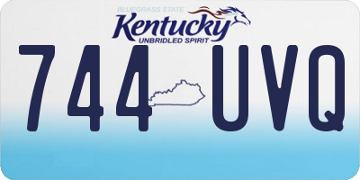 KY license plate 744UVQ