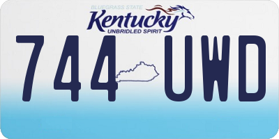 KY license plate 744UWD