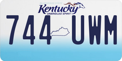 KY license plate 744UWM