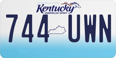 KY license plate 744UWN