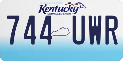 KY license plate 744UWR