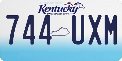 KY license plate 744UXM
