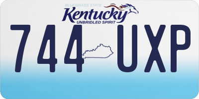 KY license plate 744UXP