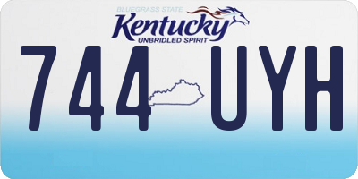 KY license plate 744UYH