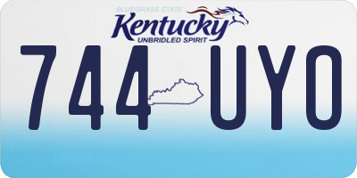 KY license plate 744UYO