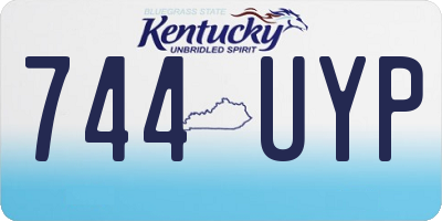 KY license plate 744UYP