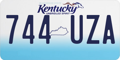 KY license plate 744UZA