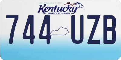 KY license plate 744UZB