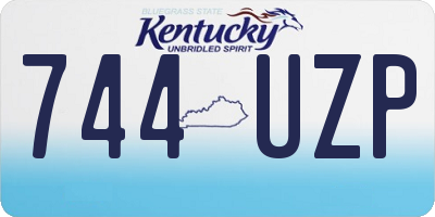 KY license plate 744UZP