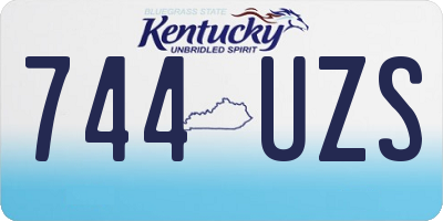 KY license plate 744UZS