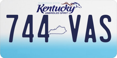KY license plate 744VAS