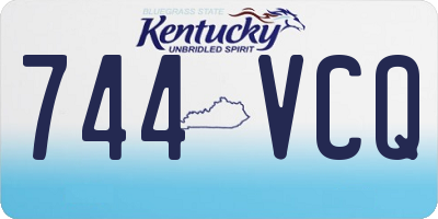 KY license plate 744VCQ