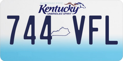 KY license plate 744VFL