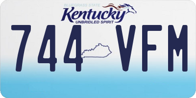 KY license plate 744VFM