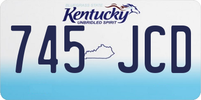 KY license plate 745JCD