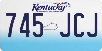 KY license plate 745JCJ