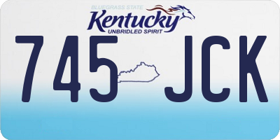 KY license plate 745JCK