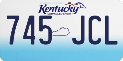 KY license plate 745JCL